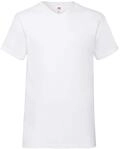 Fruit of The Loom Herren T-Shirt Valueweight V - Neck - Tee 164.01, Gr. Medium, Wei&szlig;