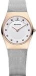 BERING Damen Quarz Uhr | Armbanduhr 27 mm Edelstahlgeh&auml;use und Zifferblatt 