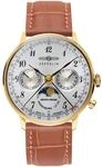 Zeppelin lz129 Hindenburg moonphase Herren Uhr analog Quarzwerk mit Leder Armband