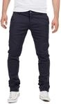 Yazubi - Chino Hose Dustin - Stretch Herren Chinohose - M&auml;nner Chino Jeans, Blau