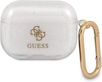 Guess iPhone AirPods Pro H&uuml;lle, Transparent, Modern, Silikon, Schutz und Transport