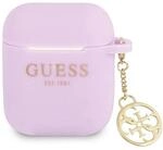 Guess GUA2LSC4EU H&uuml;lle f&uuml;r AirPods violett Charm Collection 4G, FEA3SILRE, rot