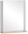 Schildmeyer Jelda Spiegel 154723, platingrau/Eiche Landhaus Dekor, 59,6 x 12,3 x 71,1