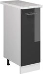 Vicco Apothekerschrank R-Line, Anthrazit Hochglanz, 30 cm | 1 Auszug &middot;...