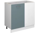Vicco Eckunterschrank R-Line, Blau-Grau, 86 cm