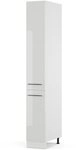 Vicco Apothekerschrank Fame-Line, Wei&szlig; Hochglanz, 30 cm, zur Kombination mit