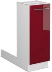 Vicco K&uuml;cheninsel Fame-Line, Bordeaux Hochglanz, 30 cm