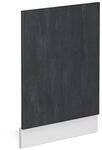 Vicco Frontblende R-Line, Schwarz Beton, 45 cm ohne Arbeitsplatte, zur freien
