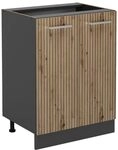Vicco K&uuml;chenunterschrank R-Line, Artisan-Eiche, 60 cm ohne Arbeitsplatte, zur freien