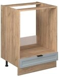 Vicco Herdumbauschrank Fame-Line, Hellblau-grau, 60 cm ohne Arbeitsplatte, zur