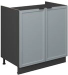 Vicco Sp&uuml;lenunterschrank Fame-Line, Hellblau-grau, 80 cm