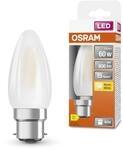 Osram LED Star Classic B60 LED Lampe f&uuml;r B22d Sockel, Kerzenform, mattes Glas, 806