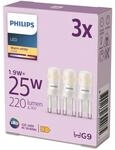 Philips LED Standard Brenner, Ersatz f&uuml;r 25W Halogen, G9 Sockel, warmwei&szlig;es Licht