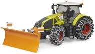 bruder 03018 - Claas Axion 950 mit Schneeketten und R&auml;umschild