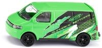 Siku 1585, VW T5 Transporter, Metall/Kunststoff, Gr&uuml;n/Schwarz, &Ouml;ffenbare