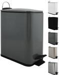 Spirella &ndash; 5-Liter-Treteimer, Modell Erik, rechteckig, mit sanftem und