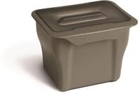 Victory Abfallsammler K&uuml;chen-Box 5 Liter Grau Deckel transparent