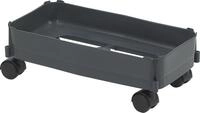 Graf Fahrwagen Mehrzweck-Beh&auml;lter 60 Liter dunkelgrau harte Rollen - f&uuml;r...