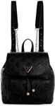 GUESS Damenrucksack Cresidia Small Flap Backpack black