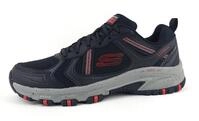 Skechers Herren Hillcrest Schn&uuml;rschuh Sneaker Oxford, schwarz/red, 41 EU