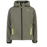 CMP Kid Jacket FIX Hood Olive - 140