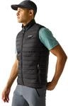 Regatta Herren Outdoorweste Steppweste Weste Hillpack II, Farbe:Schwarz, Artikel:-800