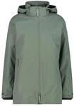 CMP, LONG JACKET ZIP HOOD DETACHABLE INN.JACKET, 34K0086D, Light Green, D46,...