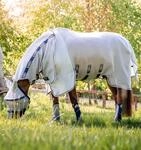 Horseware Fliegendecke Rambo Protector 6'0/130 cm - 6'0/130 cm - Silber-Blau