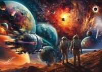 Schmidt Spiele 58536 Kosmische Farbenpracht, Reise ins Weltall, Michele...