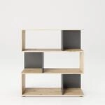 phoenix group Regal SHELFY mit 6 F&auml;chern, Artisan Eiche mit Grau