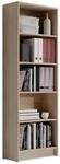 LILLY Regal Sonoma Eiche Optik - Modernes B&uuml;cherregal mit 5 offenen F&auml;chern -