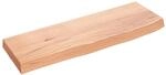 vidaXL Wandregal Hellbraun 60x20x4 cm Massivholz Eiche Behandelt