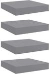 vidaXL 4X Wandregal Schwebend H&auml;ngeregal Wandboard B&uuml;cherregal Schweberegal