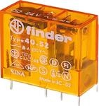 Finder 40 24V ac Spule 2-poliger Wechsler Printrelais 8A 320&Omega; 1.2W Monostabiles