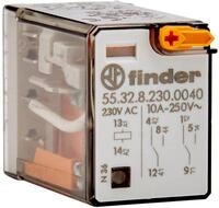 Finder Relais Versorgungsspannung 230 V AC, 2 W, 10 A, 1 St&uuml;ck, 55.32.8.230.0040
