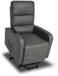 Mendler Fernsehsessel HWC-K62 Aufstehhilfe Metall Kunstleder - grau | Sessel,