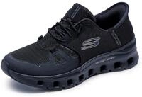 Skechers Damen Hands Free Slip-ins Glide-Step Pro Sneaker, Black Mesh/Black Trim, 40