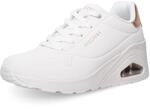 Skechers Damen UNO Wedge-Hi Steps Sneakers, Weiss/opulenter Garten, 40 EU
