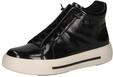 CAPRICE Damen Sneaker hoch aus Leder mit Rei&szlig;verschluss, Schwarz (Black Naplak), 40