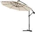 Swing & Harmonie Sonnenschirm - Luxus Ampelschirm - Gartenschirm mit LED Beleuchtung