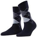 Burlington Damen Socken Whitby W So weich und warm gemustert 1 Paar, Blau Marine