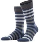 Burlington Herren Socken Blackpool M So Baumwolle gemustert 1 Paar, Blau Dark Blue