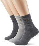 Camano Unisex 3er Pack Sportsocken Basic mit Komfortbund Damen & Herren Str&uuml;mpfe,Gr.