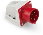 PCE 515-6 CEE-Wandger&auml;testecker 16A 5p 6h IP44 400V I 5-polig, rot, abgewinkelt I