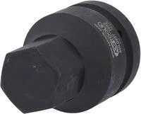 KS Tools 450.0487 1" Kraft-Bit-Stecknuss Innensechskant, kurz, 32 mm