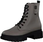 s.Oliver Damen Stiefeletten ohne Absatz zum Schn&uuml;ren Vegan, Braun (Taupe), 38 EU