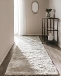 benuta Nest Hochflorteppich Whisper - Beige 80x300 cm - Kuschelig Weicher Teppich