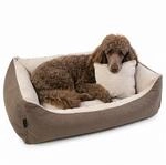 4L Textil Teo Kuscheliges Hundebett Bezug abnehmbar und waschbar Hundekorb