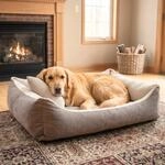 4L Textil Teo Hundebett gro&szlig;e Hunde Hundekorb Hundek&ouml;rbchen waschbar