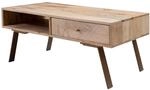 Wohnling Couchtisch Sikar 95x50x42 cm Mango Massivholz, Schublade |...